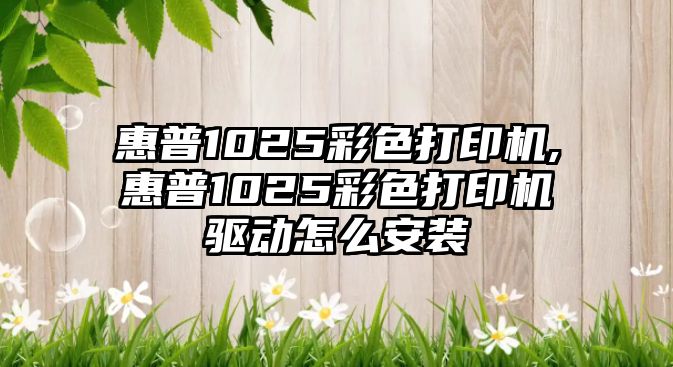 惠普1025彩色打印機(jī),惠普1025彩色打印機(jī)驅(qū)動(dòng)怎么安裝